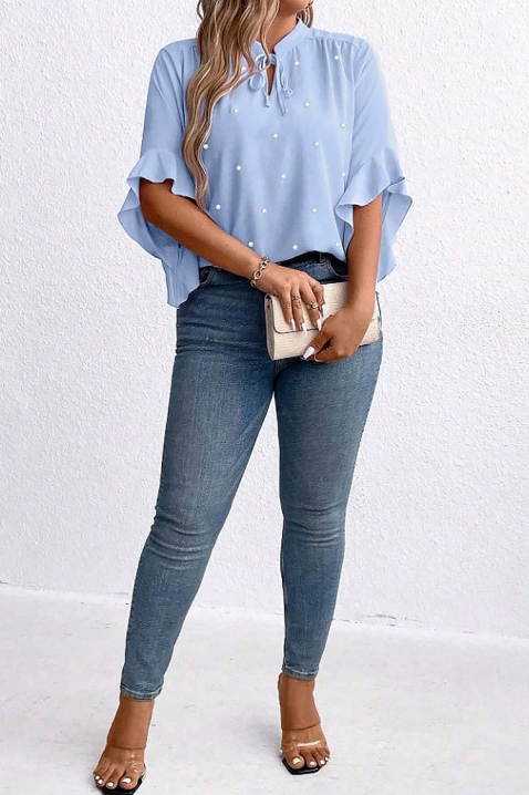 ELISANDRINA SKY női blúz, Szín: világoskék, IVET.HU - A te online butikod.