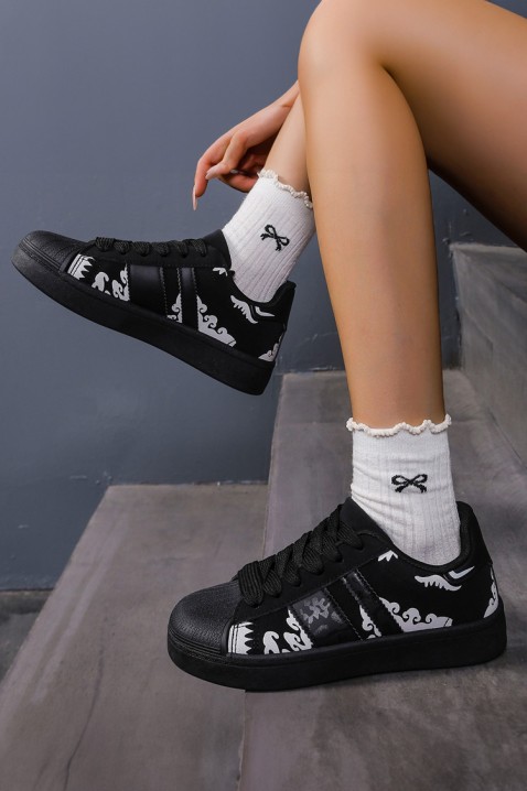 NORFINA BLACK női tornacipő, Szín: fekete, IVET.HU - A te online butikod.