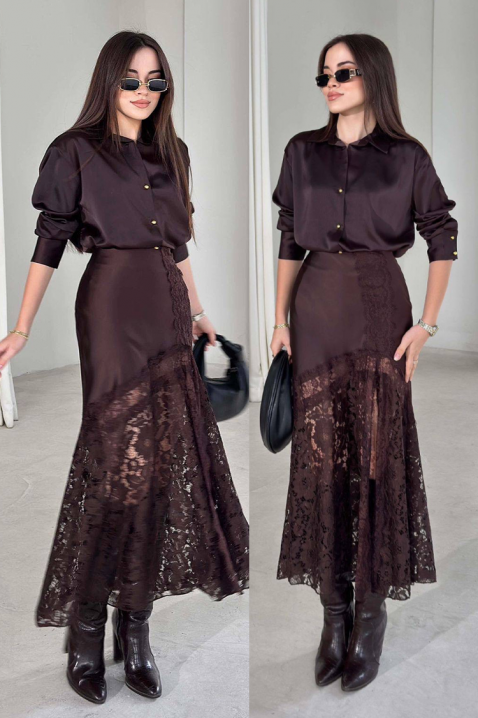 DANZOLA BROWN szoknya, Szín: barna, IVET.HU - A te online butikod.