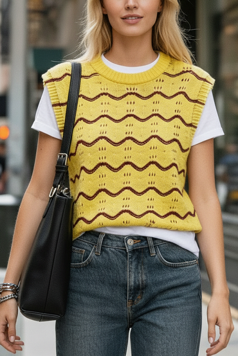 DEANESA YELLOW pulóver, Szín: sárga, IVET.HU - A te online butikod.