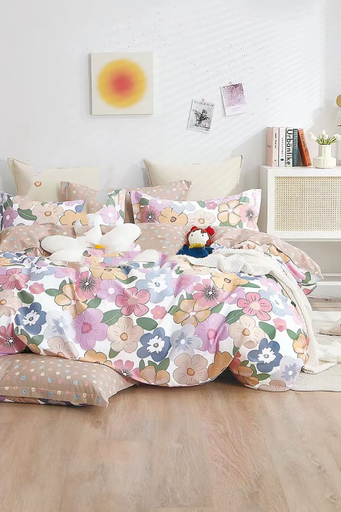 ZOLMEJA ágyneműgarnitúra 160x200 cm pamut - 4 darabos, Szín: multicolor, IVET.HU - A te online butikod.