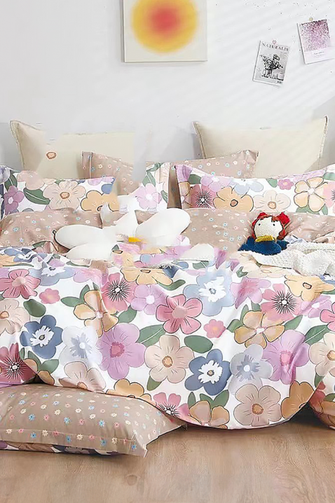 ZOLMEJA ágyneműgarnitúra 160x200 cm pamut - 4 darabos, Szín: multicolor, IVET.HU - A te online butikod.