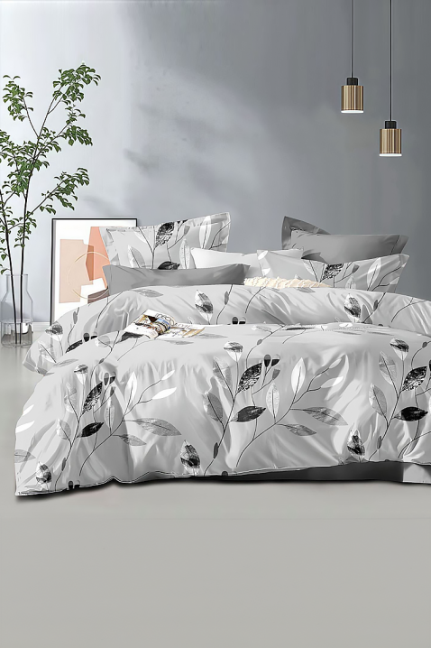 JELMODA ágyneműgarnitúra 200x220 cm pamut - 4 darab, Szín: szürke, IVET.HU - A te online butikod.