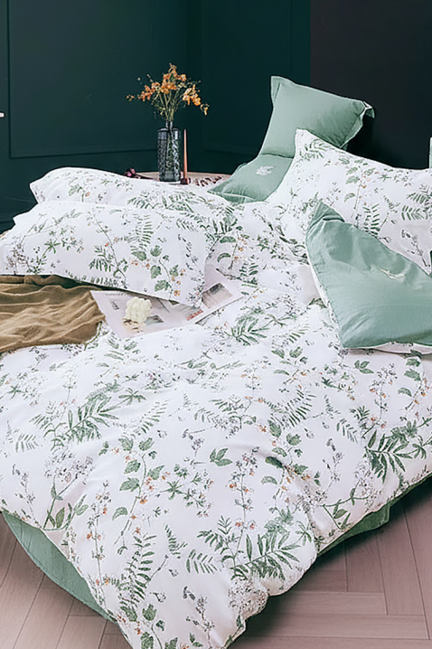 EGOLERDA ágyneműgarnitúra 200x220 cm pamut - 4 darabos, Szín: fehér, IVET.HU - A te online butikod.