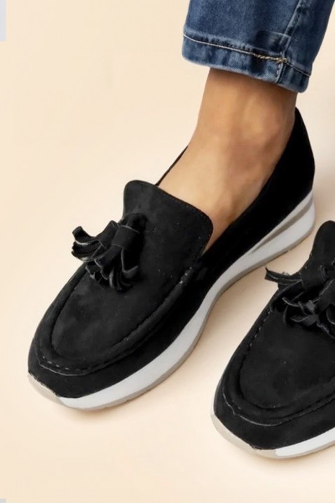 MIOGELMA BLACK női mokaszin, Szín: fekete, IVET.HU - A te online butikod.