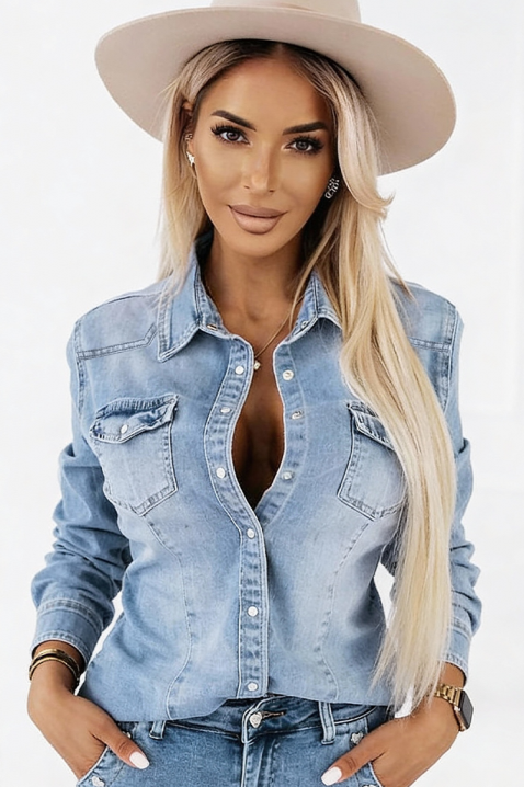 TOLMERSA női ing, Szín: kék, IVET.HU - A te online butikod.