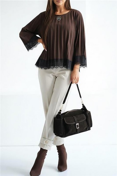 VLANDENA BROWN női blúz, Szín: barna, IVET.HU - A te online butikod.