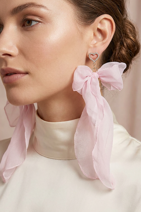 PLELONZA fülbevaló, Szín: púderrózsaszín, IVET.HU - A te online butikod.