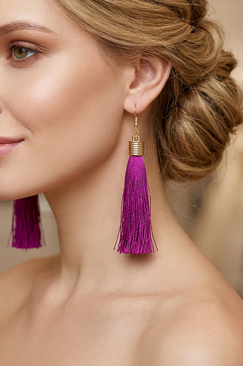 LILANDINZA fülbevaló, Szín: lila, IVET.HU - A te online butikod.