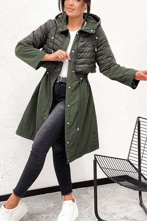 EMEFIDA KHAKI kabát, Szín: khaki, IVET.HU - A te online butikod.