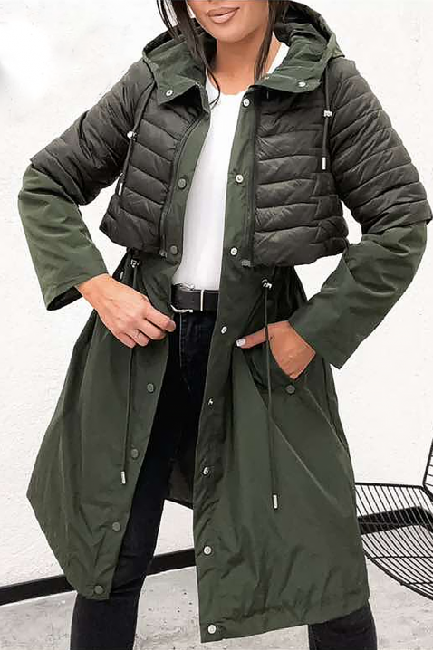 EMEFIDA KHAKI kabát, Szín: khaki, IVET.HU - A te online butikod.