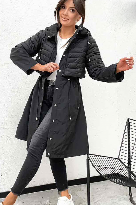 EMEFIDA BLACK kabát, Szín: fekete, IVET.HU - A te online butikod.