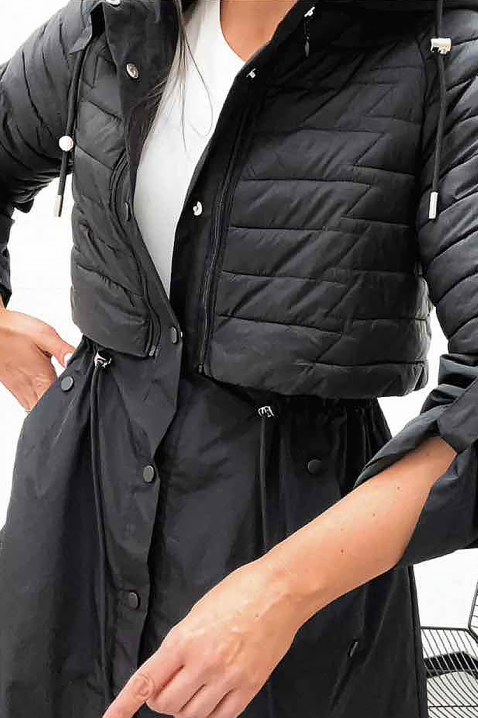 EMEFIDA BLACK kabát, Szín: fekete, IVET.HU - A te online butikod.