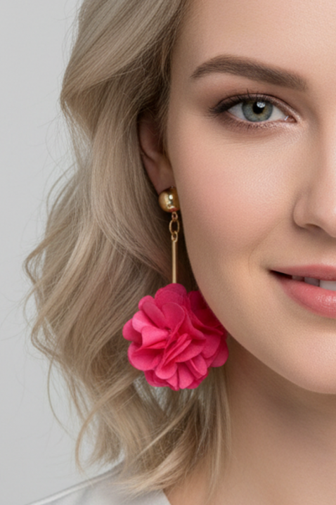 KARALONZA FUCHSIA fülbevaló, Szín: fukszia, IVET.HU - A te online butikod.