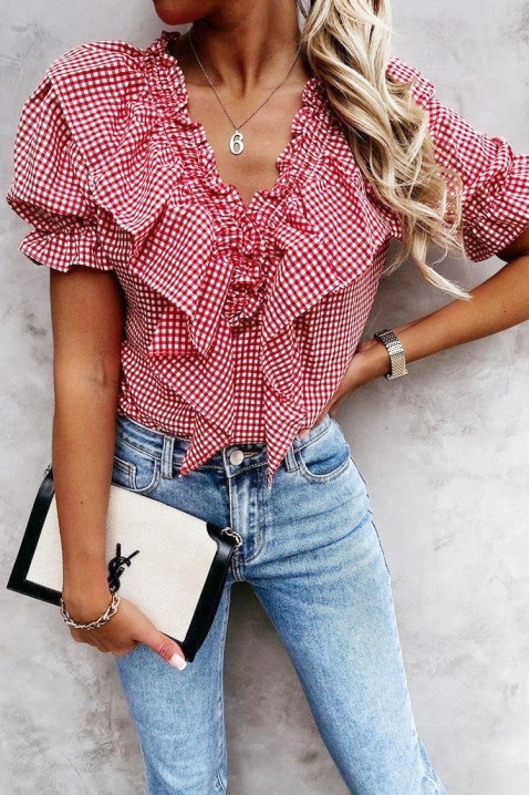 OLIANZA top, Szín: piros, IVET.HU - A te online butikod.