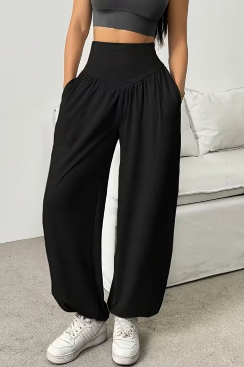 ZEVROLDA BLACK nadrág, Szín: fekete, IVET.HU - A te online butikod.