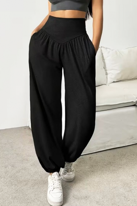 ZEVROLDA BLACK nadrág, Szín: fekete, IVET.HU - A te online butikod.