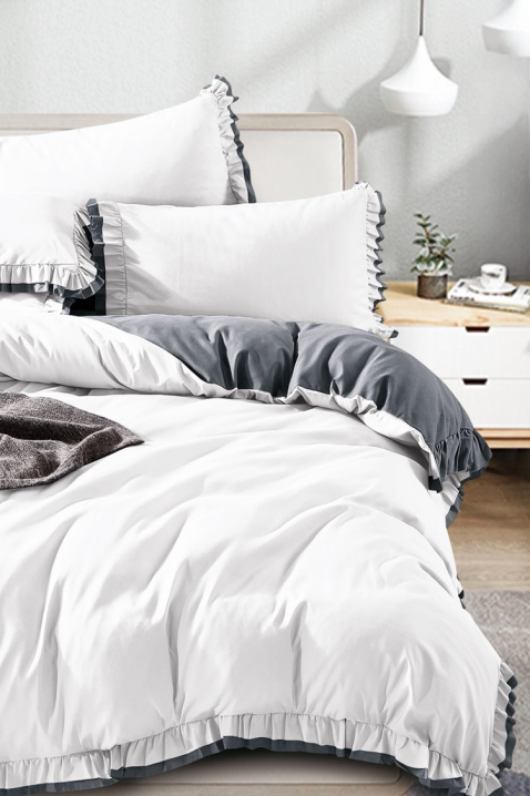 MELIOPA ágyneműgarnitúra 200x220 cm pamut - 3 darabos, Szín: fehér, IVET.HU - A te online butikod.