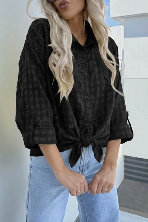 RENISIA BLACK női blúz, Szín: fekete, IVET.HU - A te online butikod.