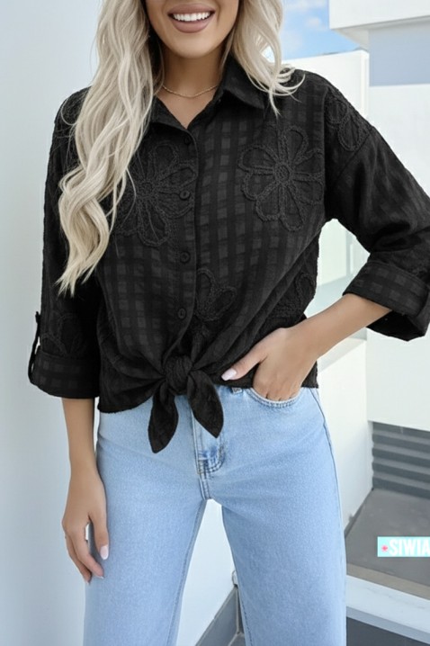 RENISIA BLACK női blúz, Szín: fekete, IVET.HU - A te online butikod.