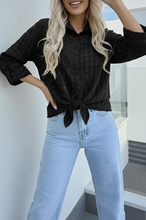 RENISIA BLACK női blúz, Szín: fekete, IVET.HU - A te online butikod.