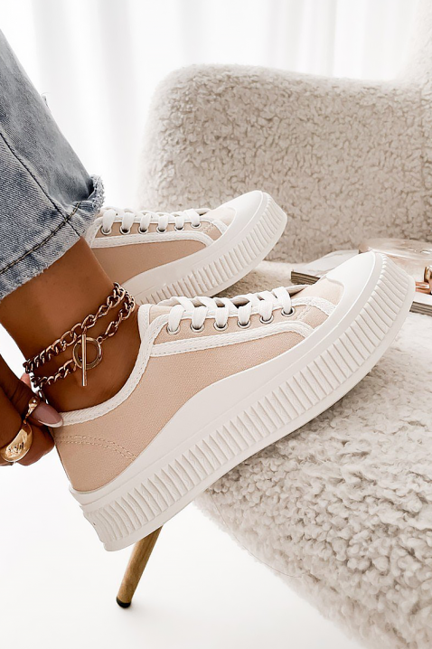 NORSINA női tornacipő, Szín: ekrü, IVET.HU - A te online butikod.