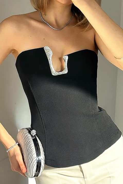 TRONZELA BLACK top, Szín: fekete, IVET.HU - A te online butikod.