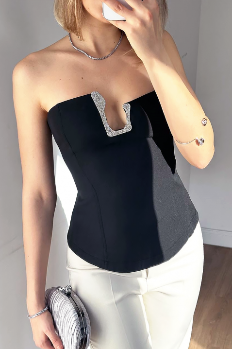 TRONZELA BLACK top, Szín: fekete, IVET.HU - A te online butikod.