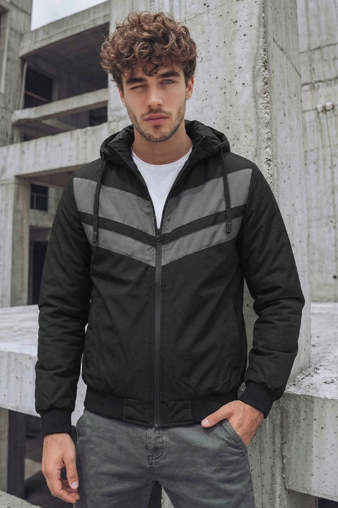 ELISIO BLACK férfi dzseki, Szín: fekete, IVET.HU - A te online butikod.