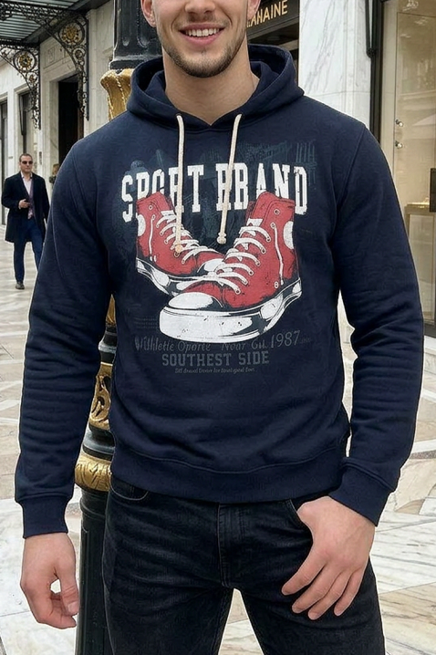 ABONSO férfi pulóver, Szín: sötétkék, IVET.HU - A te online butikod.