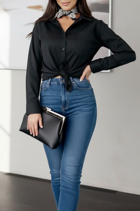 ZARLONA BLACK női blúz, Szín: fekete, IVET.HU - A te online butikod.