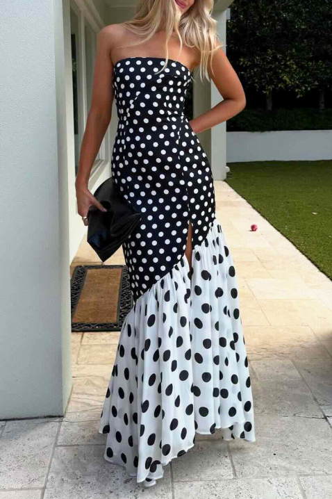 GLOZEFINA ruha, Szín: fekete és fehér, IVET.HU - A te online butikod.