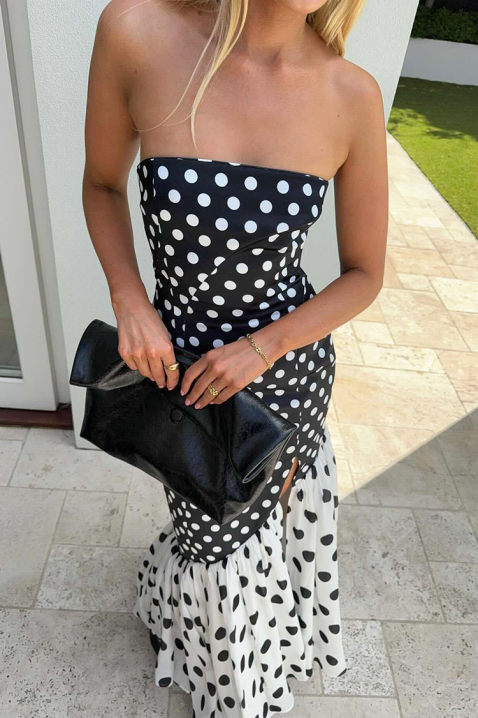 GLOZEFINA ruha, Szín: fekete és fehér, IVET.HU - A te online butikod.