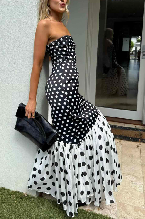 GLOZEFINA ruha, Szín: fekete és fehér, IVET.HU - A te online butikod.