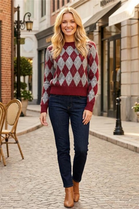 KELZORNA RED pulóver, Szín: piros, IVET.HU - A te online butikod.