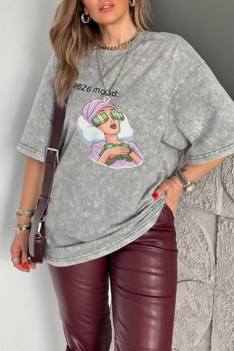 OVELANZA GREY póló, Szín: szürke, IVET.HU - A te online butikod.