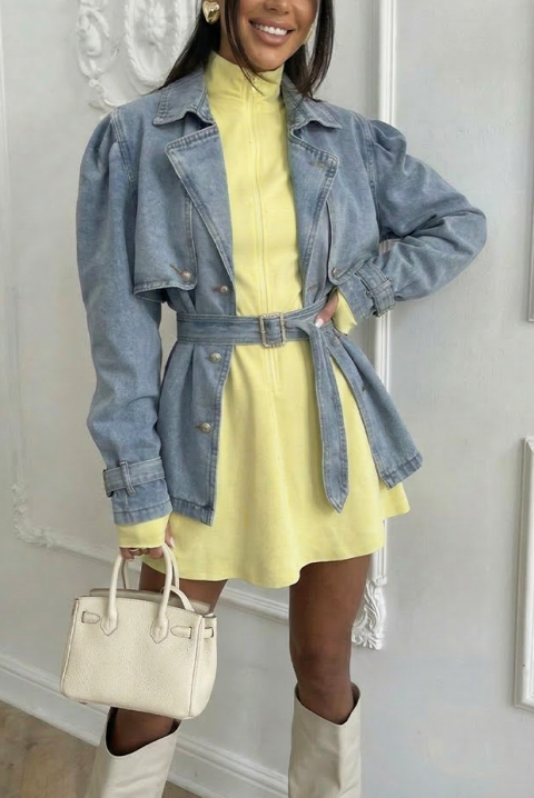 ADRELINDA ballonkabát, Szín: kék, IVET.HU - A te online butikod.