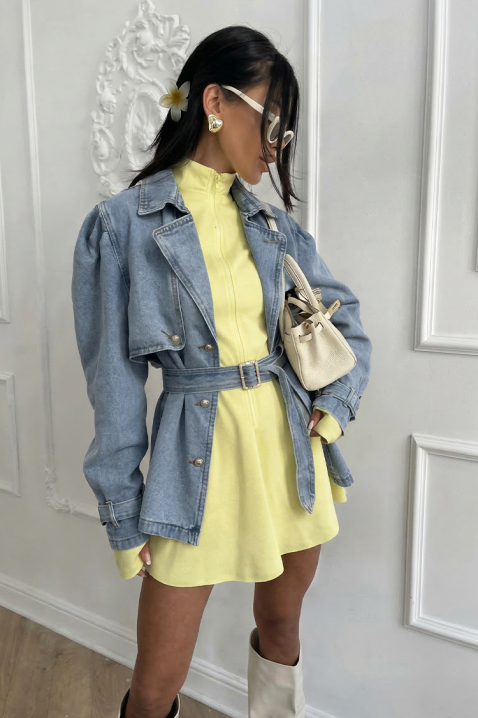 ADRELINDA ballonkabát, Szín: kék, IVET.HU - A te online butikod.