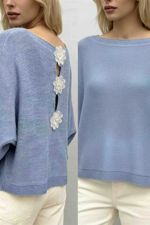 DARVOLA SKY pulóver, Szín: világoskék, IVET.HU - A te online butikod.