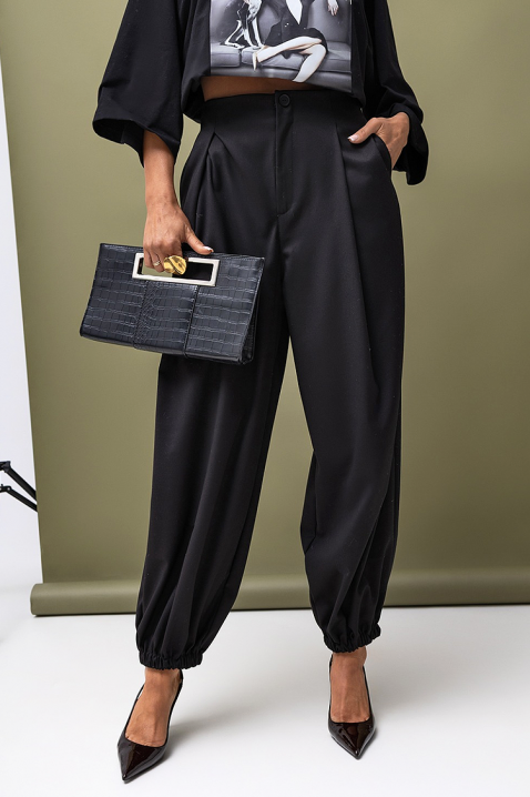 DAVRELZA BLACK nadrág, Szín: fekete, IVET.HU - A te online butikod.