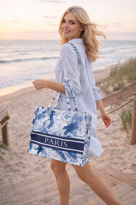 LUXERIA BLUE strand táska, Szín: kék, IVET.HU - A te online butikod.