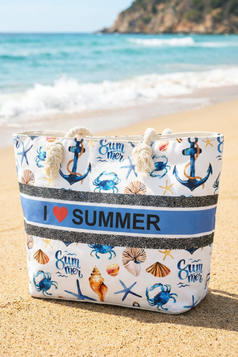 ZENOVIA BLUE strand táska, Szín: kék, IVET.HU - A te online butikod.