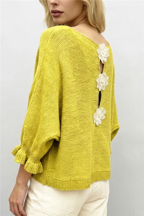 DARVOLA YELLOW pulóver, Szín: sárga, IVET.HU - A te online butikod.