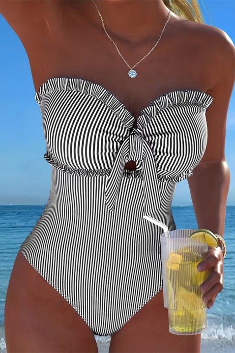 GROMELXA BLACK egyrészes fürdőruha, Szín: fekete és fehér, IVET.HU - A te online butikod.