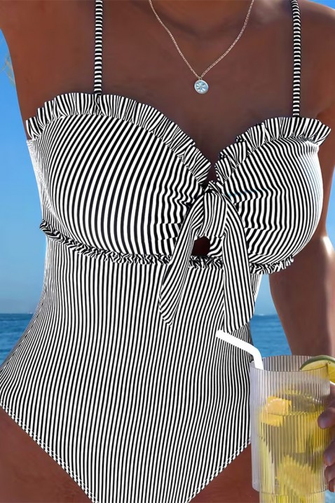 GROMELXA BLACK egyrészes fürdőruha, Szín: fekete és fehér, IVET.HU - A te online butikod.