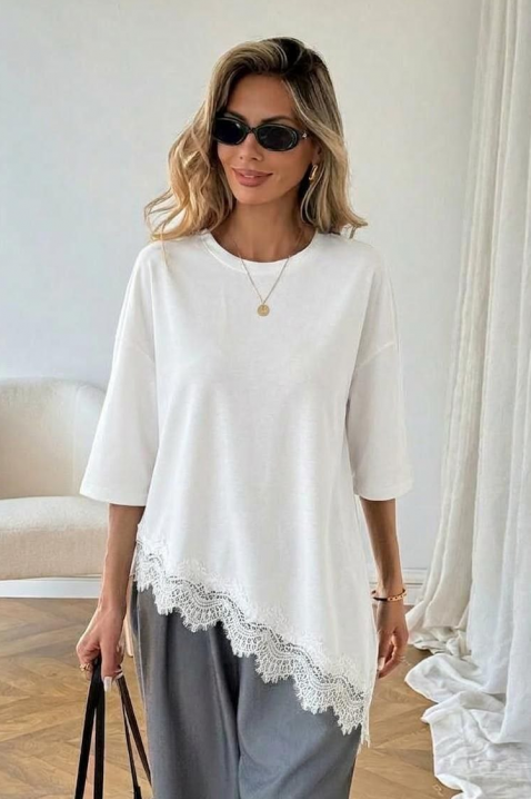 VIRZENA WHITE póló, Szín: fehér, IVET.HU - A te online butikod.