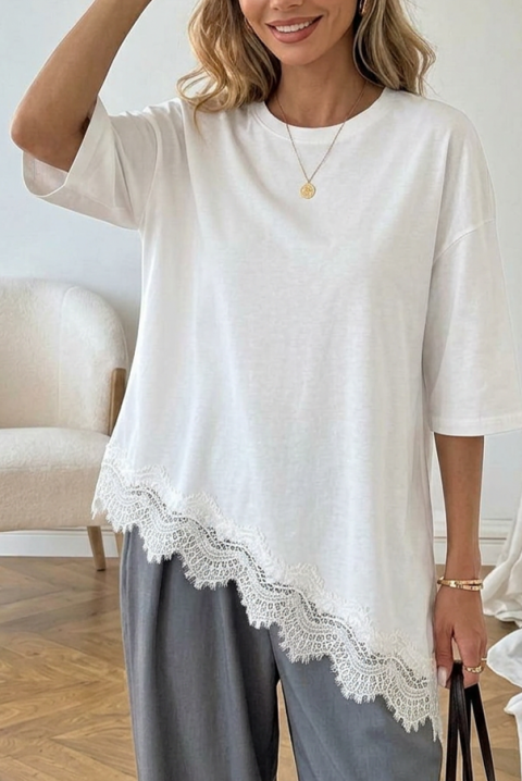 VIRZENA WHITE póló, Szín: fehér, IVET.HU - A te online butikod.