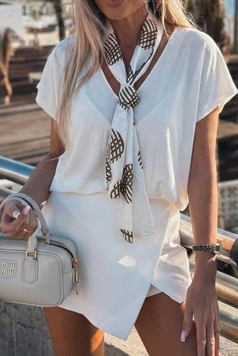 ZEVIRA WHITE póló, Szín: fehér, IVET.HU - A te online butikod.