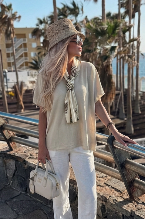 ZEVIRA ECRU póló, Szín: ekrü, IVET.HU - A te online butikod.