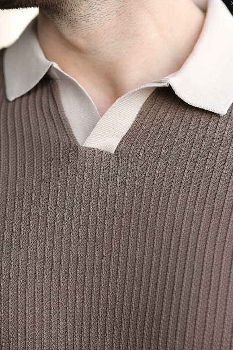 RONELMO MOCHA férfi póló, Szín: mokka, IVET.HU - A te online butikod.